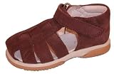 Boys leather Euro fisherman sandal, velcro, brown, Julian, 30
