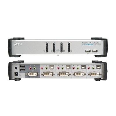 ATEN 2-Port USB 2.0 DVI KVMP Switch with Cables CS1762 (Silver) ATEN 2-Port USB 2.0 DVI KVMP Switch with Cables CS1762 (Silver)