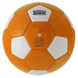 Tachikara SM4SC dual colored soft PU soccer ball, size 4 (orange/white).