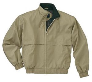 Port Authority - Classic Poplin Jacket British Khaki Black-2XL