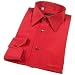 Apparel : Forzieri Dramatic Red Pure Silk Dress Shirt