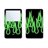 Green Neon Flames Design Skin Decal Sticker for Apple iPod video 30GB/ 60GB/ 80GB Player