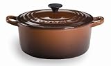 Le Creuset 2-Quart Enameled Cast-Iron Round French Oven, Chestnut