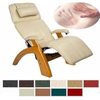 Human Touch Manual Perfect Chair Recliner with Memory Foam Kit - PC6 / PC-6 Maple Recline Wood Base - The Zero Anti Gravity Chair ViscoElastic Memory Foam Pads Included