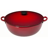 Click here to buy Le Creuset Enameled Cast-Iron 7-1/2-Quart Bouillabaisse Pot Red by Le Creuset.