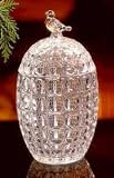 SONGBIRD CRYSTAL JAR WITH COVER - SONGBIRD COLLECTION 7 INCH CRYSTAL JAR WITH COVER