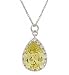 Celebrity Silver Peridot Teardrop Pendant image 2