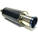 HKS UNIVERSAL CARBON-TI MUFFLER: 75mm INLET/120mm TIP