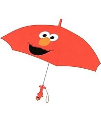 Sesame Street Elmo Collapsible Umbrella With 3D Handle