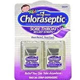 Chloraseptic Sore Throat Relief Strips for Kids, Grape -40 strips