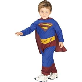 Halloween Superhero Superman 5 Piece Toddler Costume 2-4