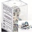 Chessex Dice: Polyhedral 7-Die Borealis Dice Set - Aquerple w/Black