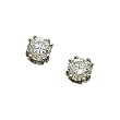 14K White Gold 0.50Ct Round Diamond Stud Earrings
