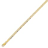 14K Solid Yellow Gold Mariner Chain Bracelet 3.5mm (1/8 in.) – 7 in.