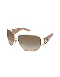 Christian Dior Dior Precoll2 - Cutout Logo Aviator Sunglasses gold/shaded brown