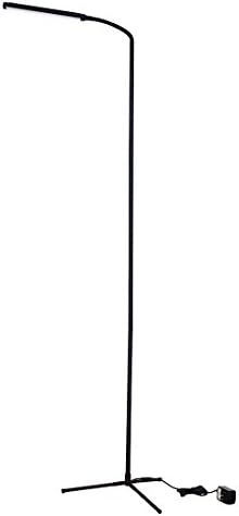 NIUIEMEE 6 Feet Remote Control Dimmable LED Floor Lamp, 12 Level Adjustment, 3000-6000K, 6W 500 Lumens Ultrahigh Brightness (Black)