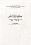 Liturgische Hymnen nach byzantinischem Ritus bei den Slaven in �ltester Zeit