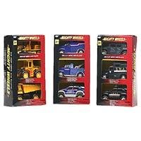 Mighty Wheels Assorted 3 Pack Vehicles, 4 3/4 Vehicle Sets - Choose between Police 3 pack or Fire Engine 3 pack