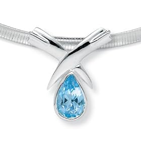 Blue Topaz Necklace by Palm Beach Jewelry