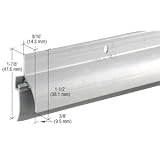 CRL Aluminum Finish Door Sweep-Rain Drip Combination for 36