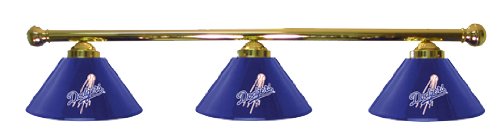 Los Angeles Dodgers Pool Table Light - Brass Bar
