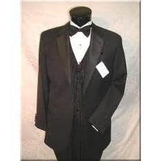Buy Mens 2 Buttons Super 120's Wool Italian Italy Tuxedo Super 120's Suits + Shirt + Bow Tie