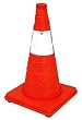 17 Inch Lighted, Collapsible Traffic Safety Cone