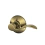 Schlage F170ACC609RH Accent Right Hand Dummy Lever, Antique Brass