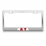 Malta Flag Country Metal license plate frame Tag Holder