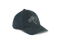 Callaway Men's Heritage Twill Cap, Charcoal/Black, One Size

