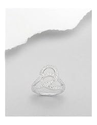 CZ Ring In 92.5 Sterling Silver