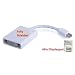 PTC Premium Mini-DisplayPort Male to DVI Female Fully Shielded Adapter Cable - 6 inches for Macbook, Macbook Pro, Macbook Air