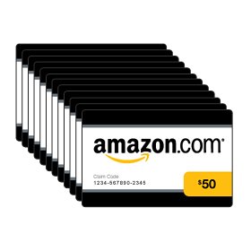 Amazon.com $50 Gift Card - Box of 50 Cards