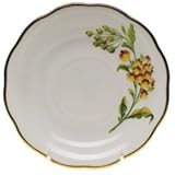 Herend American Wildflowers Butterfly Weed Tea Saucer