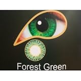 3 Month Wear Contact Lenses With Free Multi Purpose Solution & Free Lense Case - Forest Green