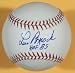 Lou Brock Autographed/Hand Signed MLB Baseball St. Louis Cardinals w/HOF 85