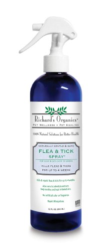 SynergyLabs Richard's Organics Natural Flea & Tick Spray - 12oz