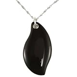 Handmade Black Onyx Pendant Necklace With Sterling Silver