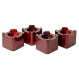 Wood Bed Lifters (Mahogany) (4.5D x 4.5W x 4H)