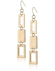 Kenneth Cole New York "Modern Lucite" Rectangle Linear Drop Earrings