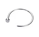 Steel Nose Hoop Ring 20G x 5/16"-Sold Individually