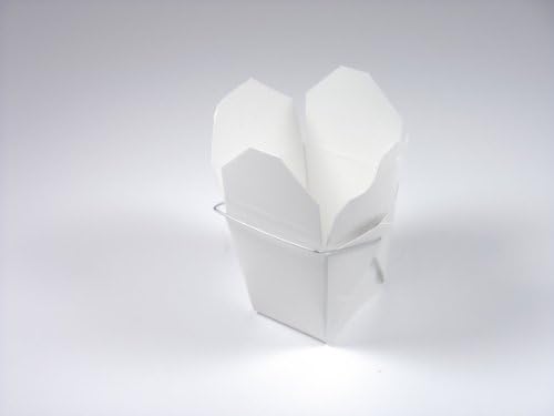 Chinese Take Out Food Boxes: 8 Oz. (1/2 Pint) Lot of 25 - White