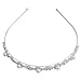SODIAL(R) Silver Plated Faux Pearl Rhinestone Wedding Headband Tiara Hair Band 0.55