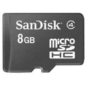 SanDisk 8GB MicroSDHC Memory Card