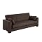 Boston Microfiber Convertible Sofa - Charcoal