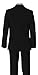 Boys Slim Fit Black Suit in Toddlers to Boys Sizing