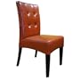 6 Terracotta Lauren Leather Parsons Dining Chair Set