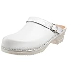 Cape Clogs Solid White Swedish Clog