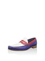 Barker Mocasines Clásicos (Blanco / Rojo / Azul)