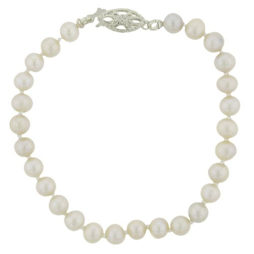 Sterling Silver Fresh Water White Pearl Bracelets